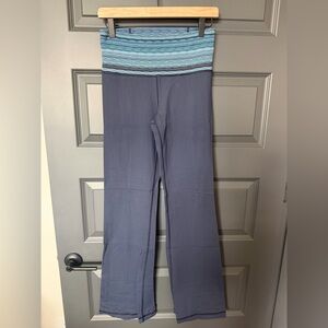 lululemon athletica Blue and Gray Flare Pants